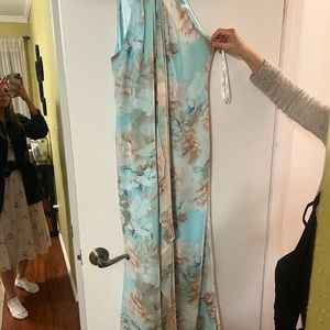 Calvin Klein floral halter dress